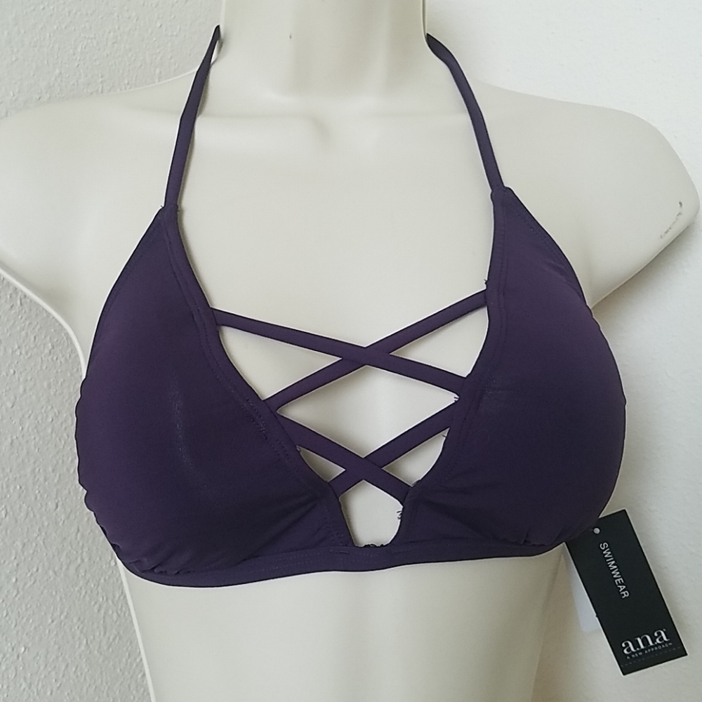 NWT Purple a.n.a. bikini top